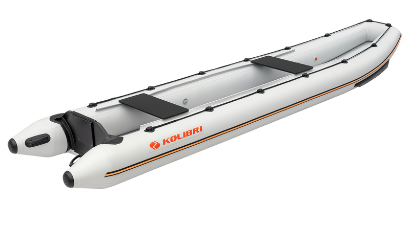 Kolibri KM-460C Inflatable Canoe in white (Side view)