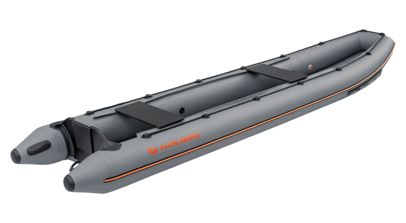 Kolibri KM-460C Inflatable Canoe in grey (Side view)