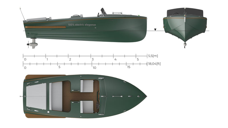 Electric Boat CANNA One Cabin