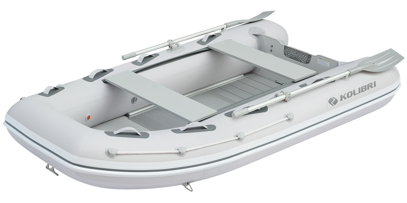 Explore the spacious Kolibri KM-3000DXL Inflatable Boat, ideal for versatile adventures. Available at Crafts Cove Marine with Canada-wide delivery.