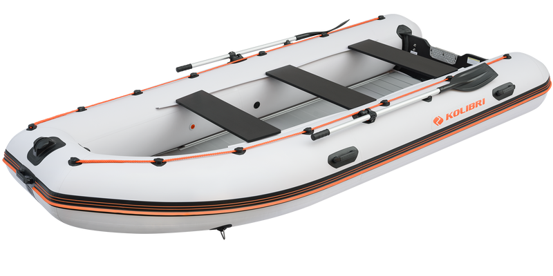 Discover the Kolibri KM-400DSL Inflatable Boat, designed for stability and durability. Shop now at Crafts Cove Marine with delivery across Canada.