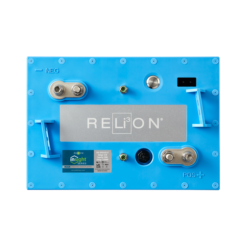  RELiON InSight Series 12V-LT lithium battery (Top view)