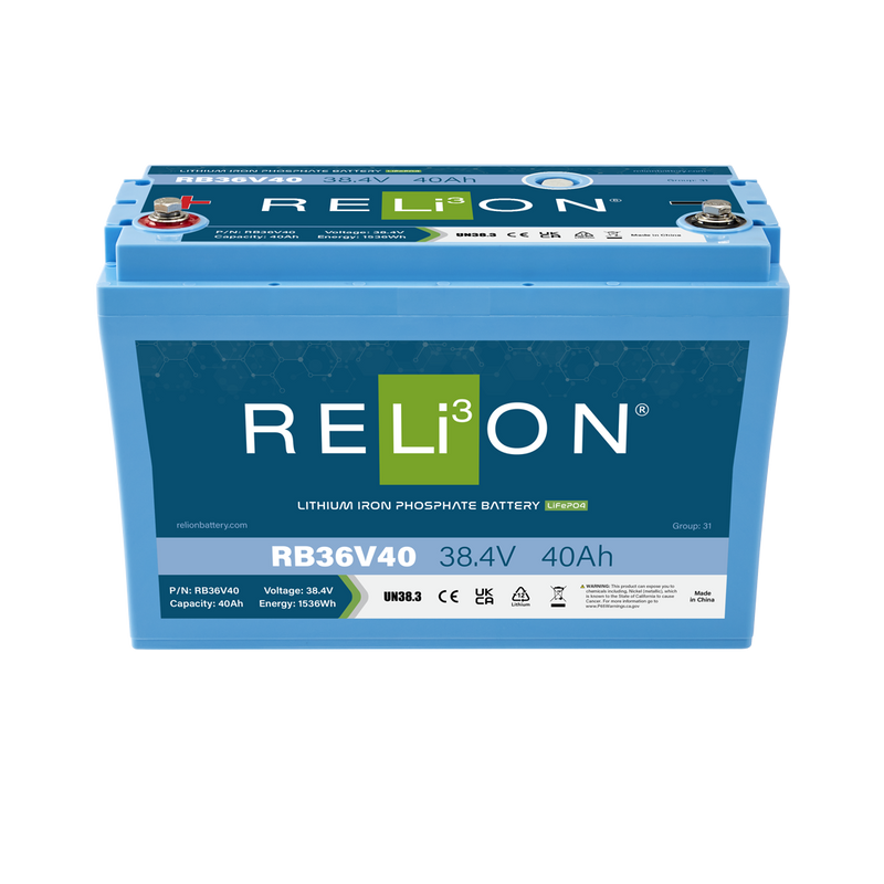 Find RELiON RB36V40 36V 40Ah lithium battery at Crabzz. Compact and dependable, with delivery across Ontario and Canada. Shop now!