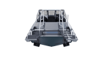 UMS 585DC 19.8ft Aluminum Fishing Boat (Rear view)