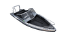 Aluminum boat UMS 585DC 19.5ft (Front view)