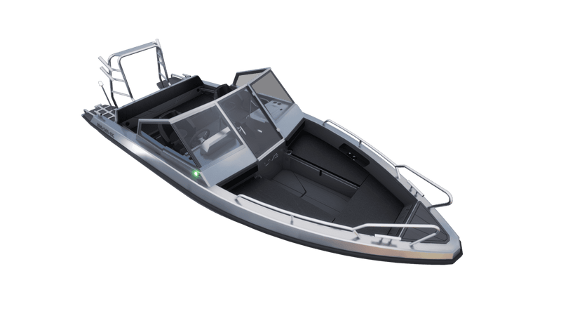 Aluminum boat UMS 585DC 19.5ft (Front view)