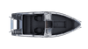 Aluminum boat UMS 585DC 19.5ft (Top view)