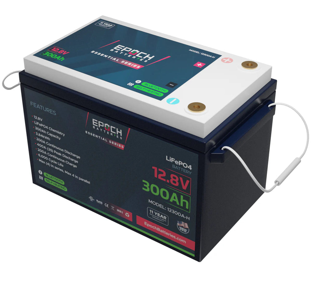 Shop Epoch LiFePO4 Battery 12V 300Ah at Crafts Cove Marine. Reliable and powerful, with delivery across New Brunswick and Canada.