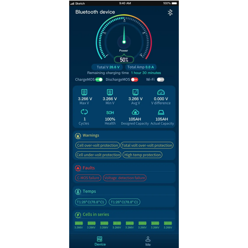 Epoch Lithium Marine Battery 12v 50ah bluetooth apps in Canada