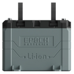 Epoch Lithium Marine Battery 12v 50ah front side in Canada