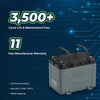 Epoch Lithium Marine Battery 12v 50ah cycle life and 11 yeas warranty