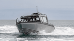 UMS 700HT 23ft Aluminum Boat (Front view)