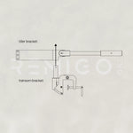 Remigo Spare Tiller Bracket Blueprint